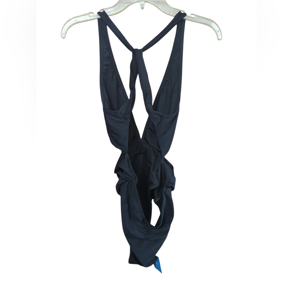Cupshe x JoJo Fletcher Black One Piece Swimsuit V Neck Size M New With Tags. - Picture 6 of 6